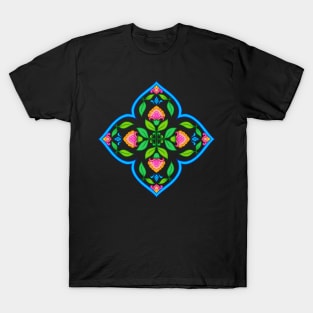 Ethnic tradition floral design T-Shirt